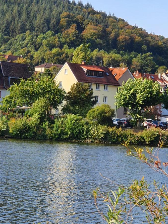 Ferienwohnungen Flussufer - Neckargemünd Altstadt Exterior foto